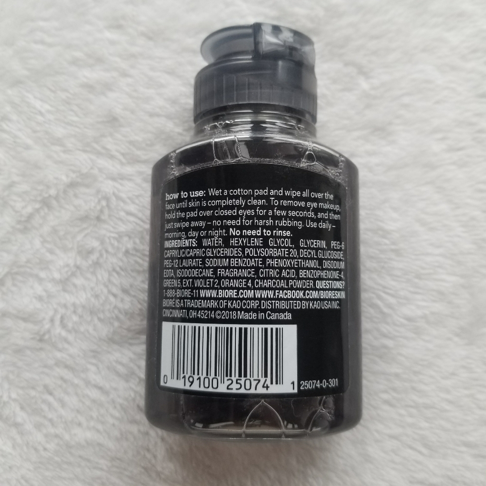 π 5/$20 new Biore Charcoal Micellar Cleansing Water 2.5oz - Picture 4 of 4